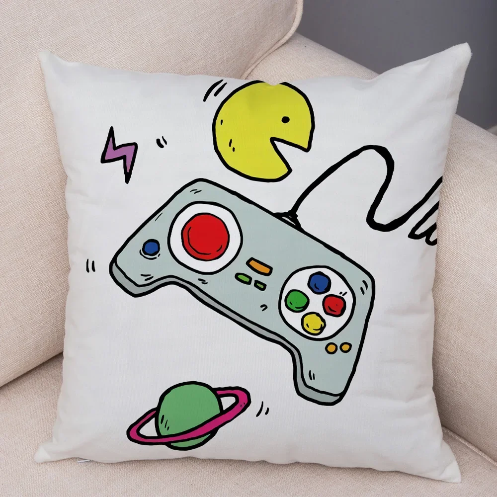 Game Room Decoration  Player Dazzle Handle Series Pillowcase Home  Boy\'s  Bedroom  Cushion Cover