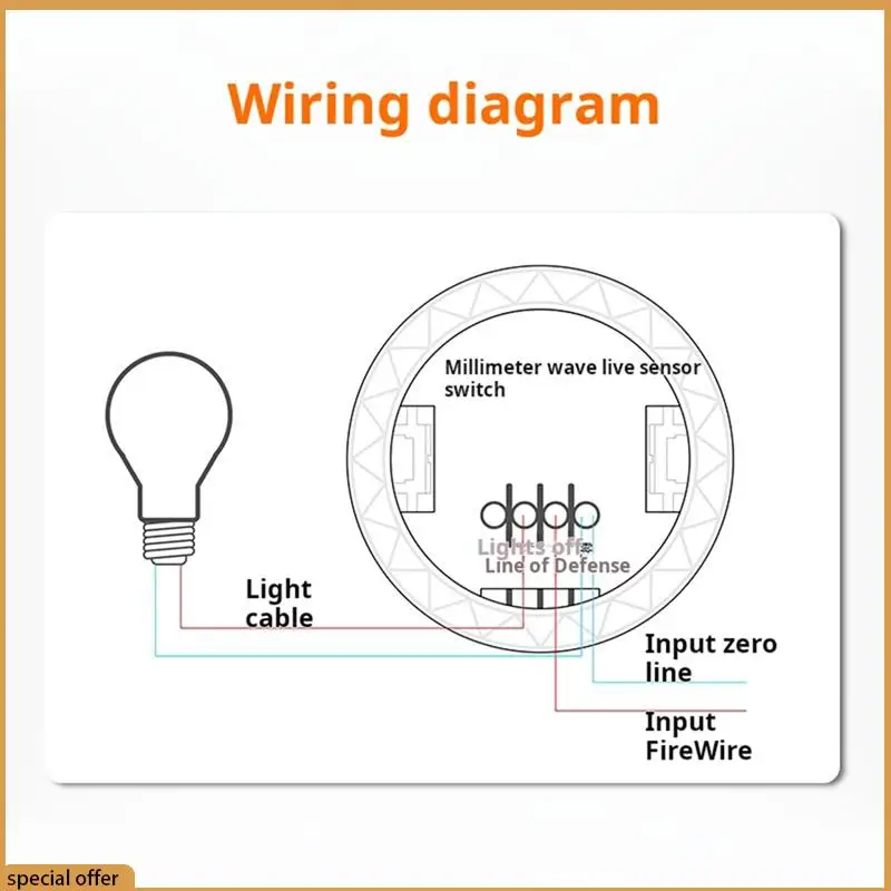 

A68Z 24Ghz Millimeter Wave Presence Sensor 10A Wireless Smart Switch Millimeter Wave Presence Sensor