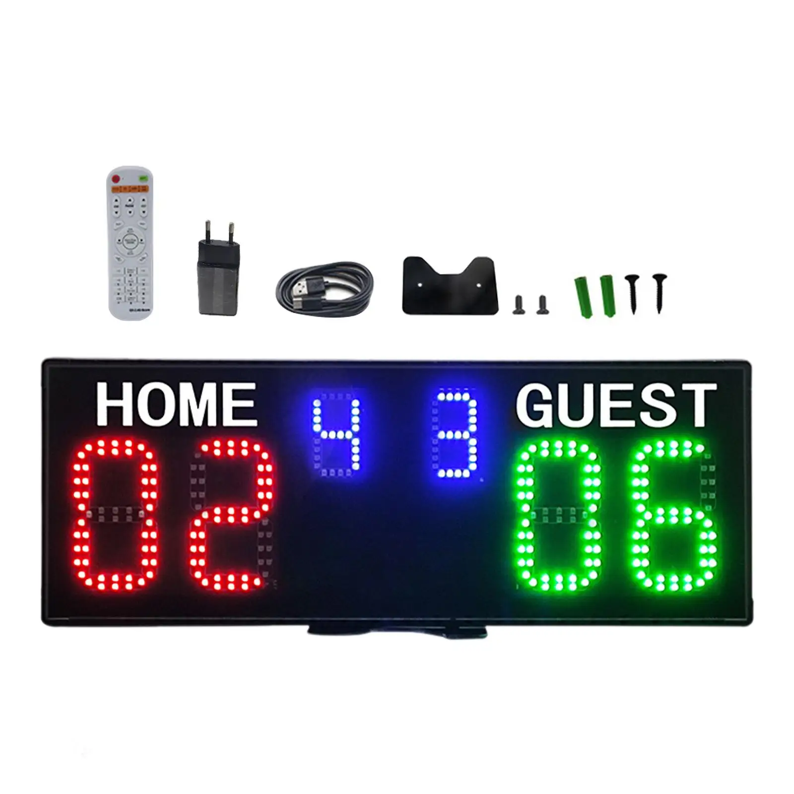 

Digital Scoreboard Multifunctional Competition Sports Game Score Keeper with Remote Control Electronic Score Board for Football