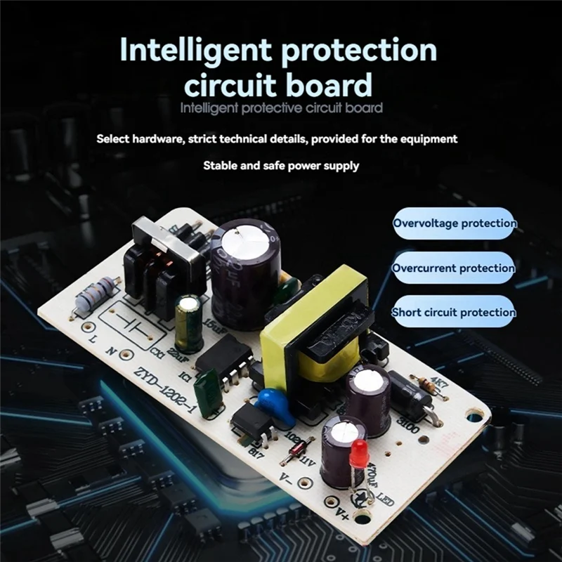 12V 2A Waterproof Power Supply Adapter Outdoor Rainproof Surveillance Adapter For DC Camera LED Strip Switching EU Plug