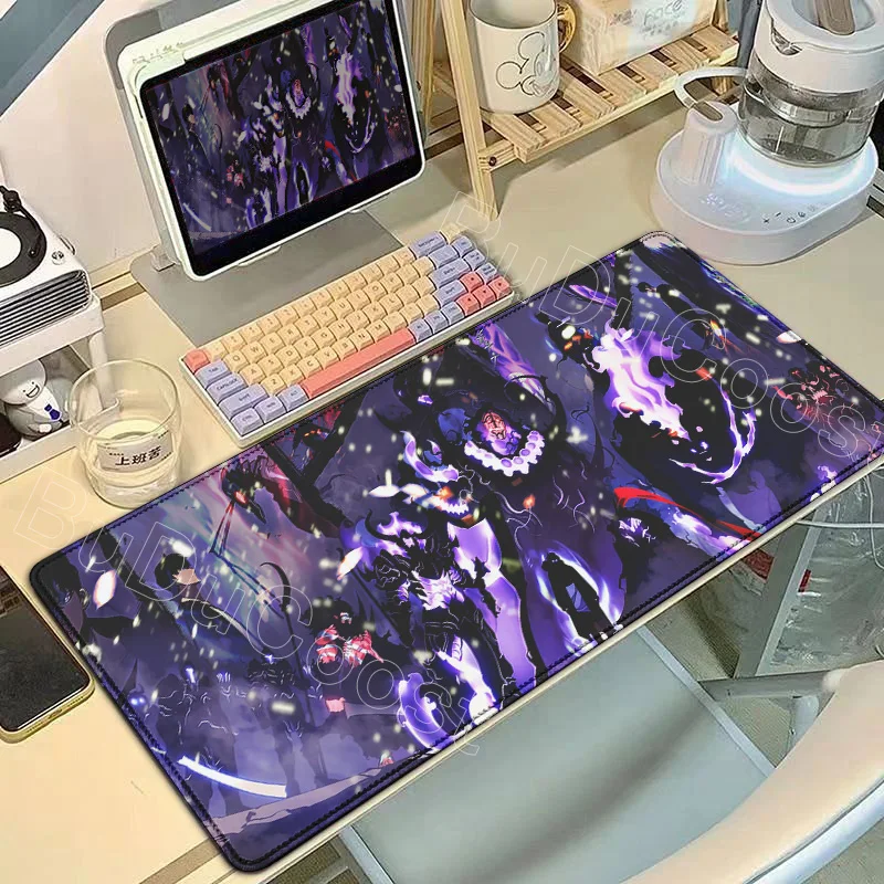 Nova impressão hd anime solo nivelamento tapete de mesa teclado do computador bloqueio borda mousepads antiderrapante mouse pad portátil jogos pc tapete