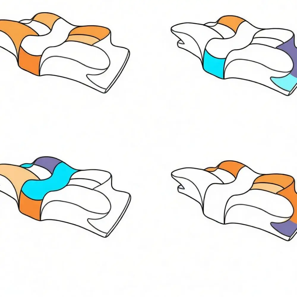 Butterfly Memory Foam Pillow Ergonomic Cervical Neck Relief Slow Rebound Breathable Cushion For Sleeping And Comfort