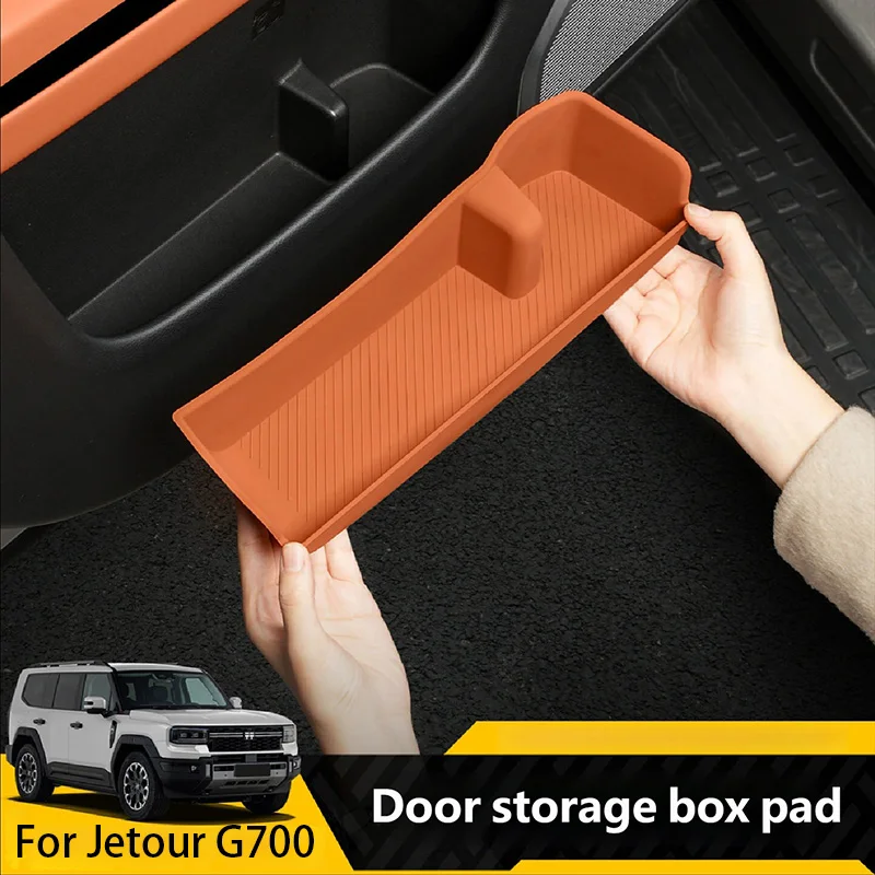 

Для Jetour G700 2025+ силиконовый коврик для дверного отсека, защитная накладка для хранения в дверных слотах, улучшение интерьера, автоаксессуары, 4 шт.