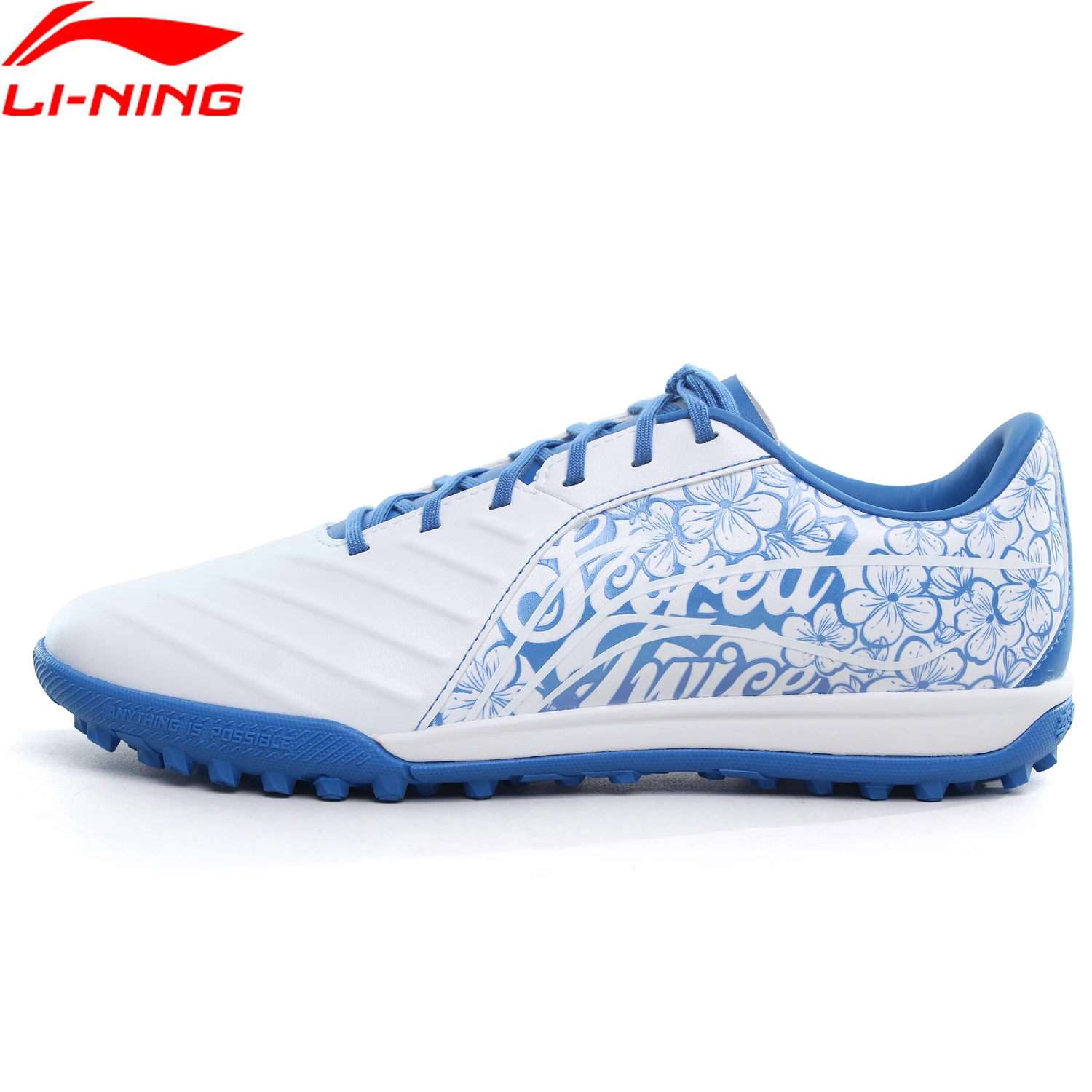 Li-Ning Men Football Soccer Shoes Turf Ground Wearable Anti-Slip Sport Shoes LINING Footwear Comfortable Sneakers YSTT031