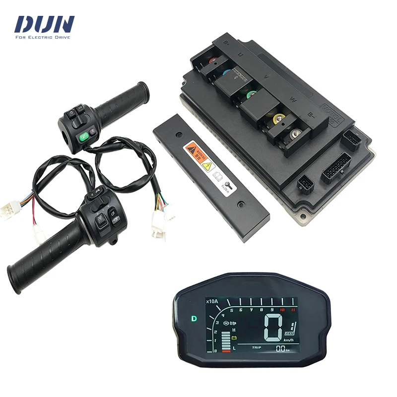 

LANDE EM150 Motor Controller 180A Boost DC PMSM with DKD Display and T08 Throttle For Mid-drive In-Wheel Hub Motor