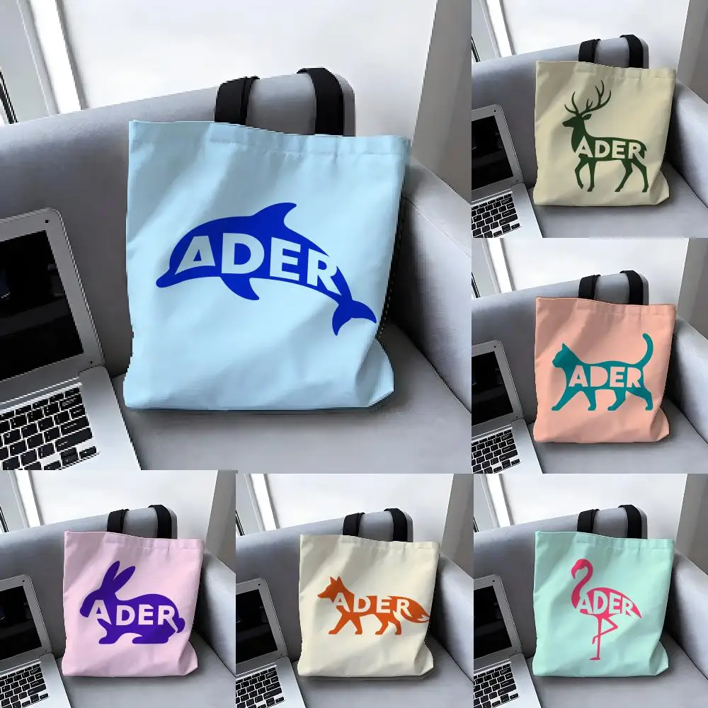 Fashion Animal AderS Error Storage Bags Canvas Tote Bag Large Women's Designer Handbags Shopping Bags for Groceries