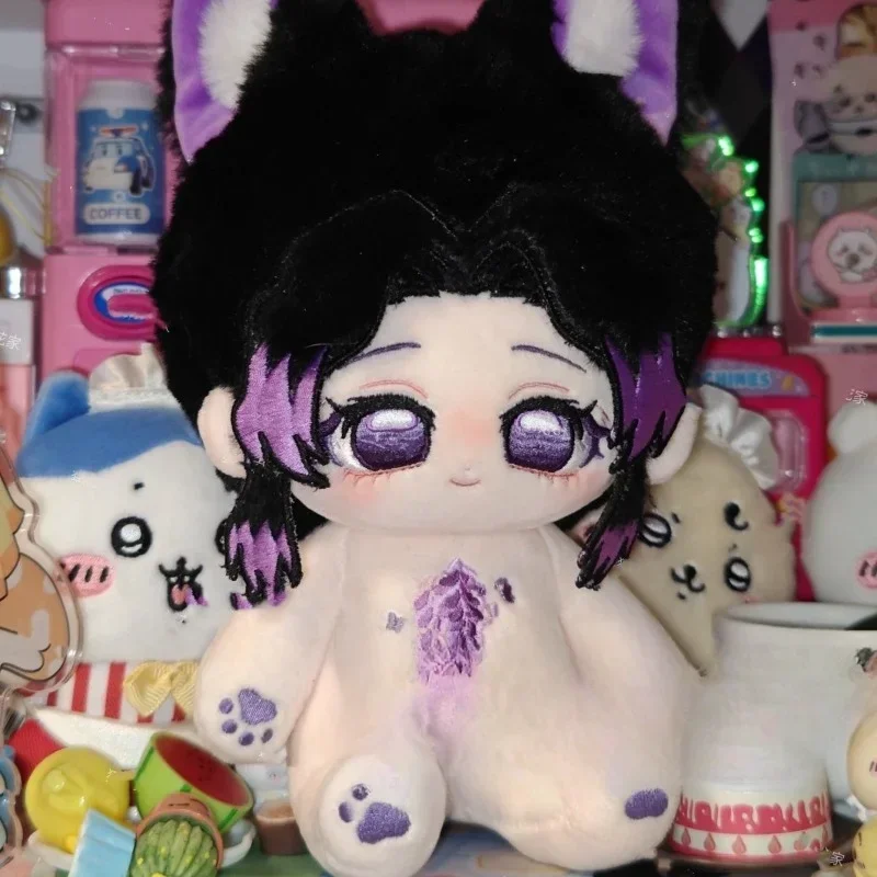 

20cm Anime Girls Kochou Shinobu Kawaii Cosplay Plush Doll Body With Skeleton No Attribute Soft Plushies Model Toy Figures Gift