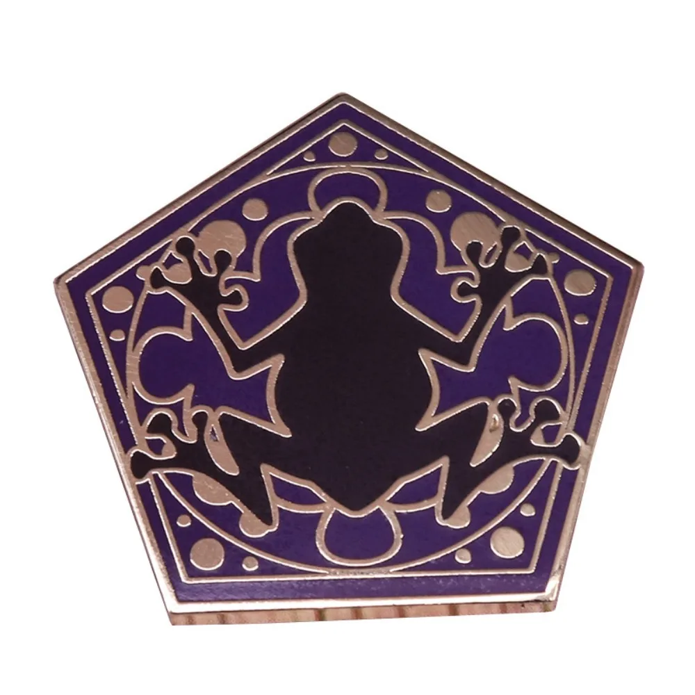 Vintage Magic Candy Toad Metal Enamel Brooch Fantasy Chocolate Figure Lapel Pin Clothing Bag Decor Accessory For Nerd Collectors