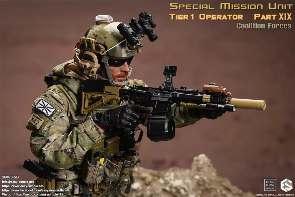 EASY&SIMPLE ES 26065RB The British Soldier Doll Special Sniper Action Figure Full Set Moveable Doll Figure In Stock 1/6