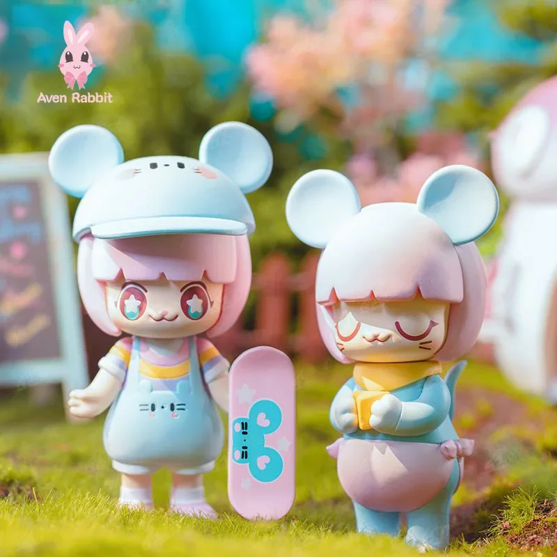 

Оригинальная серия Kimmy & Miki Mouse Couple, ограниченная серия игрушек для девочек, фигурка, коллекция моделей Kawaii, кукла, подарок на день рождения