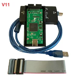 JLink V11 per J-LINK V11 J LINK ARM MCU strumento di Debug STM32 emulatore Debugger SWD JTAG Programmer PK Jlink V8 V9 aggiornamento Online