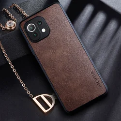 Case for Xiaomi Mi 11 Lite 5G NE 11 Pro Ultra with Vintage Leather Skin design Full Protection Silicone cover for mi 11 lite 5g
