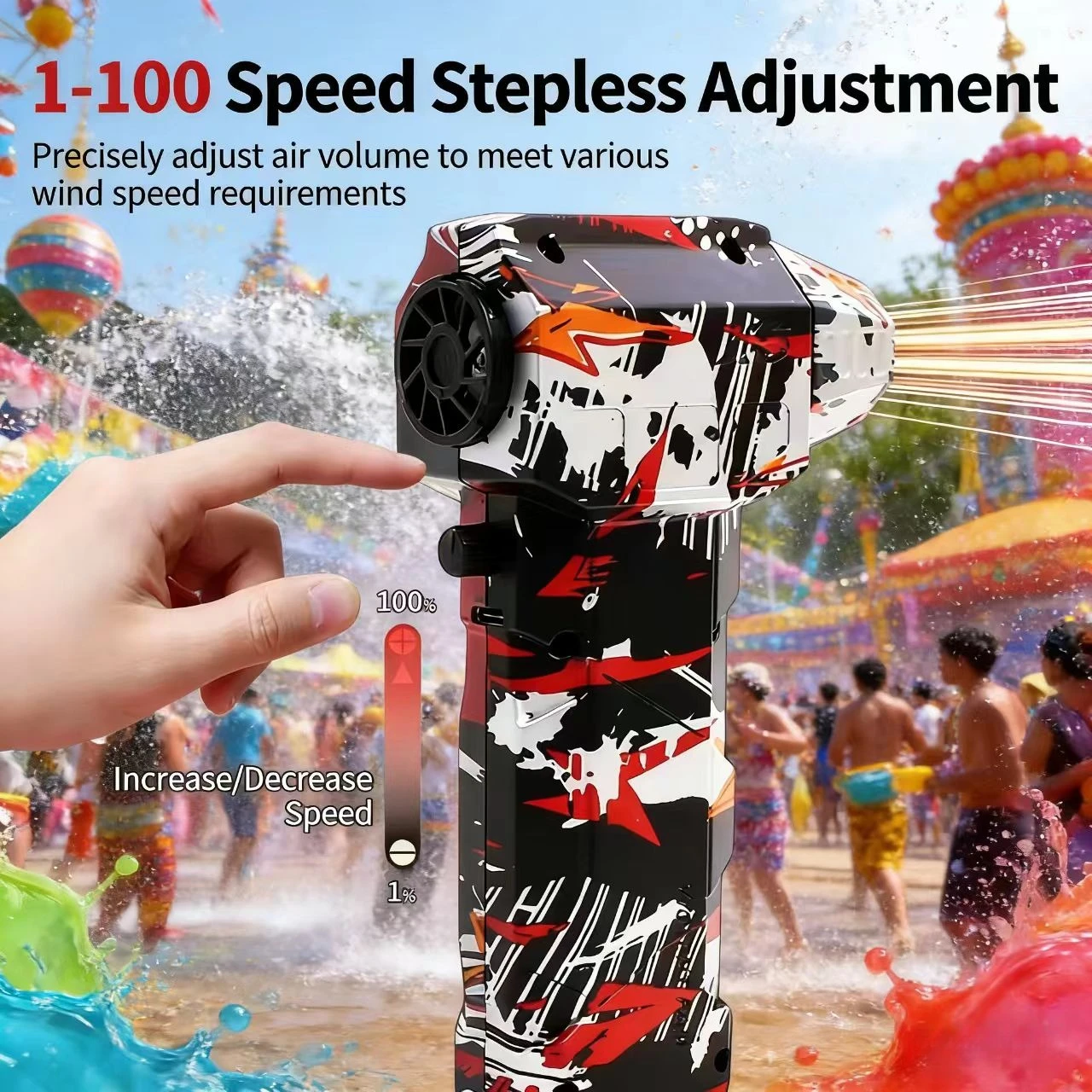 

L5 Turbo Fan Brushless Air Blower 130000RPM 55m/s Wind Speed Powerful Air Duster Vacuum Cleaner for Car Home Office