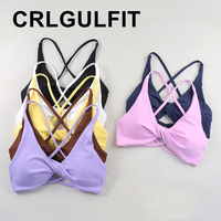 Sexy Slim Shoulder Straps Somfortable High Stretch Sports Underwear Gym Workout Breathable Detachable Yoga Bra