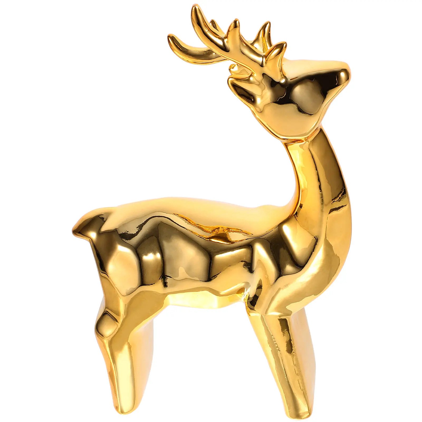 

Ceramic Deer Statue Small Desktop Decoration for Office Home Tabletop Decor Animal Lover Gift Elegant Sophisticated Design