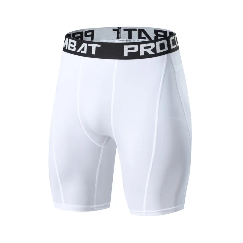 Men Bodybuilding Shorts Fitness Workout Inseam Gym Knickers Male Muscle Alive Elastic Compression Tights Skinny Leggins Hombre - view 3