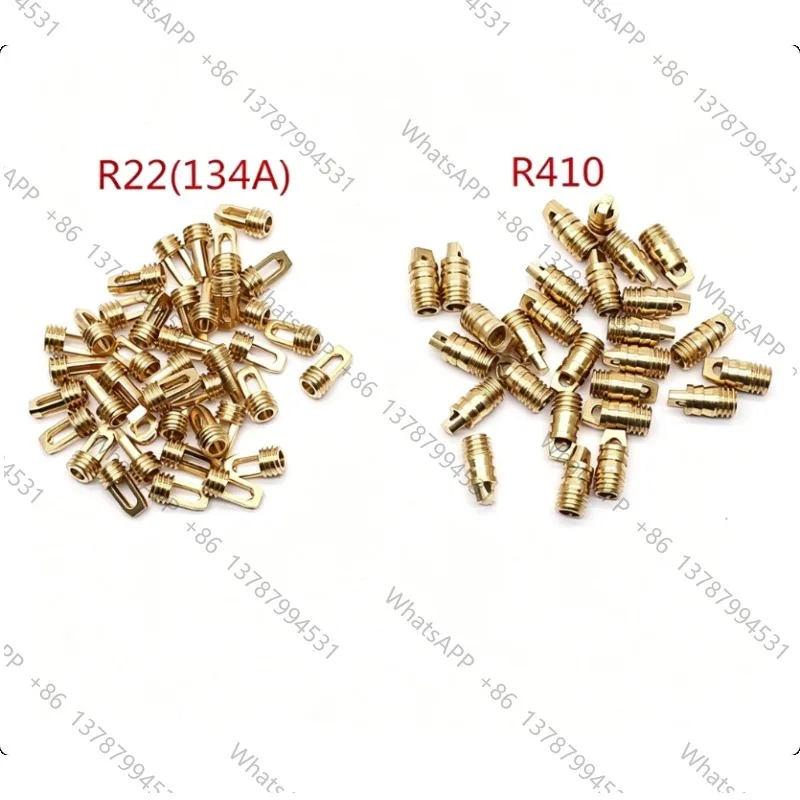 10pcs Air Conditioning Refrigerator Liquid Fluoride Tube Thimble Decompressor R410 R134A R22 R404 R600A HVAC Hose Manifold