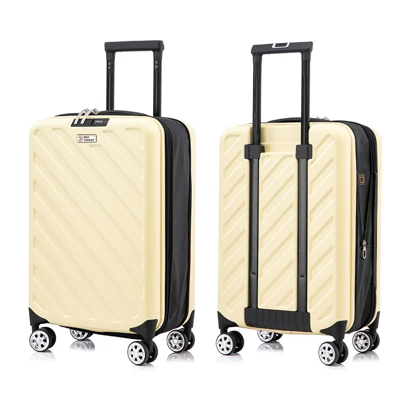 

Foldable Lightweight 20 Inch Expandable Carry-On Luggage With 4 Spinner Wheels Telescopic Handle For Men Women Travel