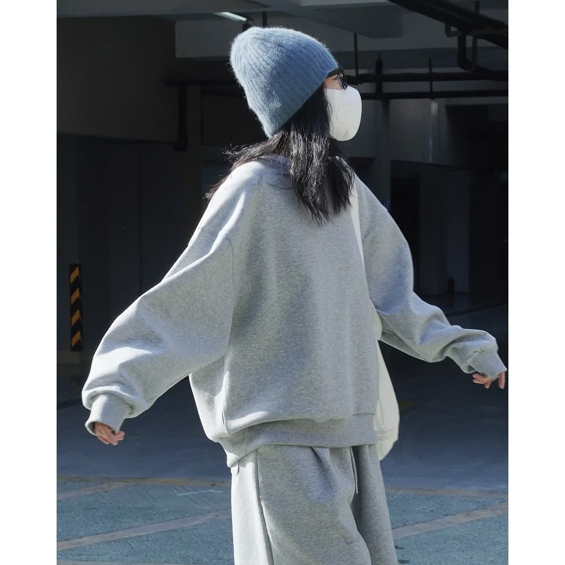 Women's Casual Sport Long Sleeve Top, Monochromatic Hoodies, Harajuku Jumper, Cotton Pullovers, Sweatshirt, Women Clothes, Sprin