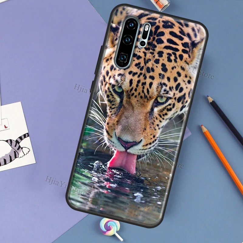 Cheetah Panther tiger lion Phone Case For Huawei P20 Lite P30 P40 Pro Mate 10 20 Lite P Smart 2019 2021 Back Cover