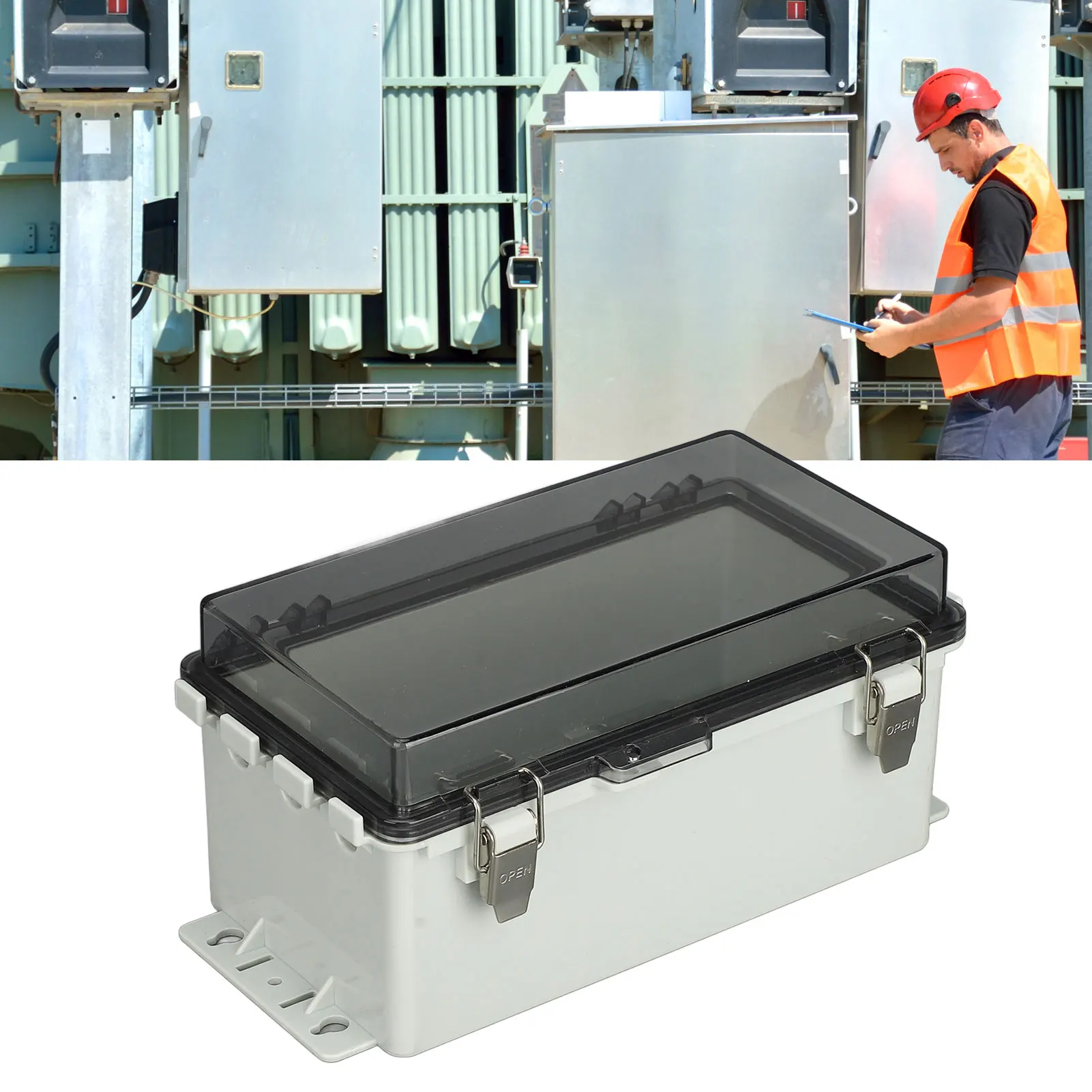 Waterproof Outdoor Project Junction Box ABS Plastic IP66 Dustproof Enclosure Power Electrical Box Clear IP66 Dustproof Enclosure