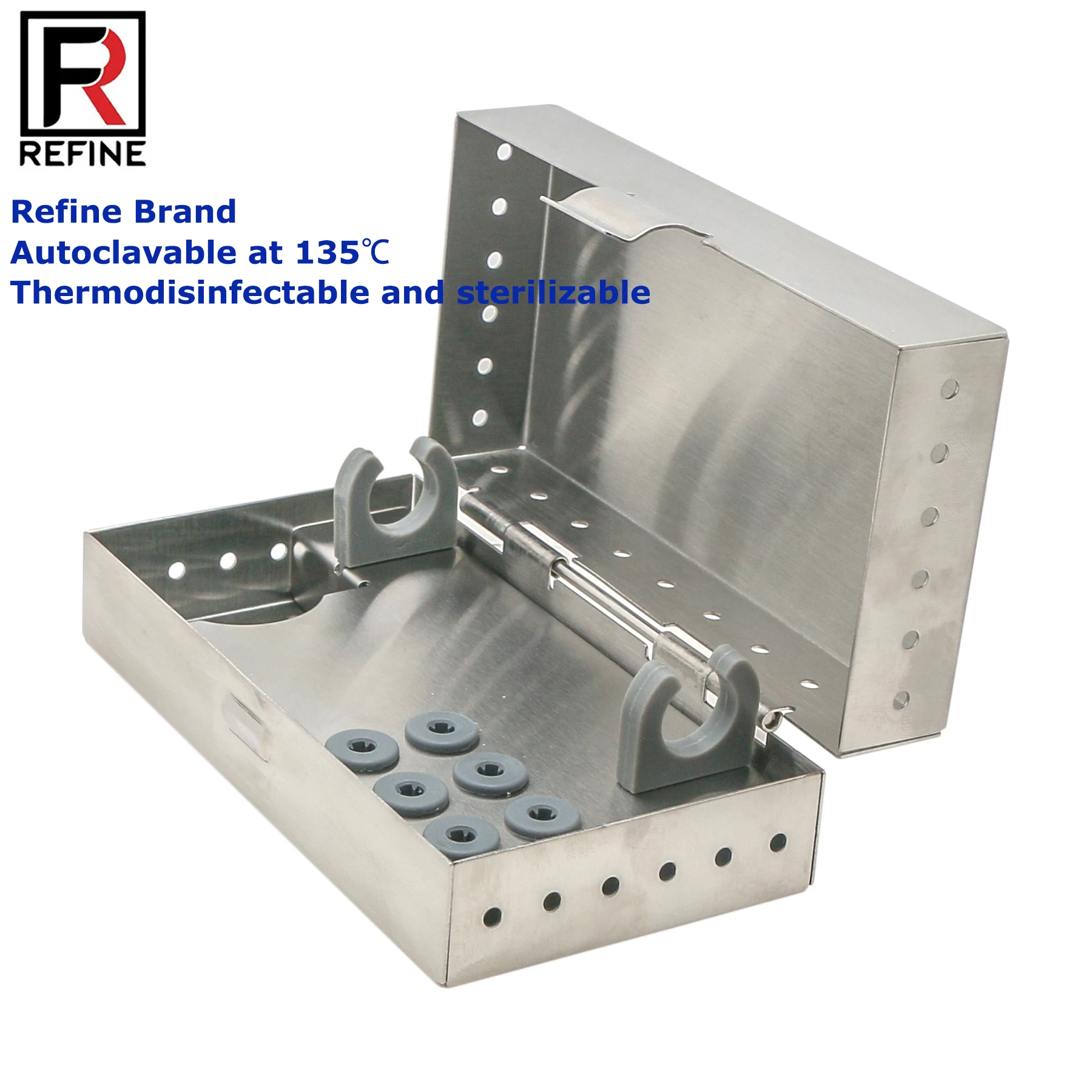 

Refine NSK Dental Ultrasonic Scaler Metal Box Sterilization Placer Stander for Sonic Scaler Handle Autoclavable