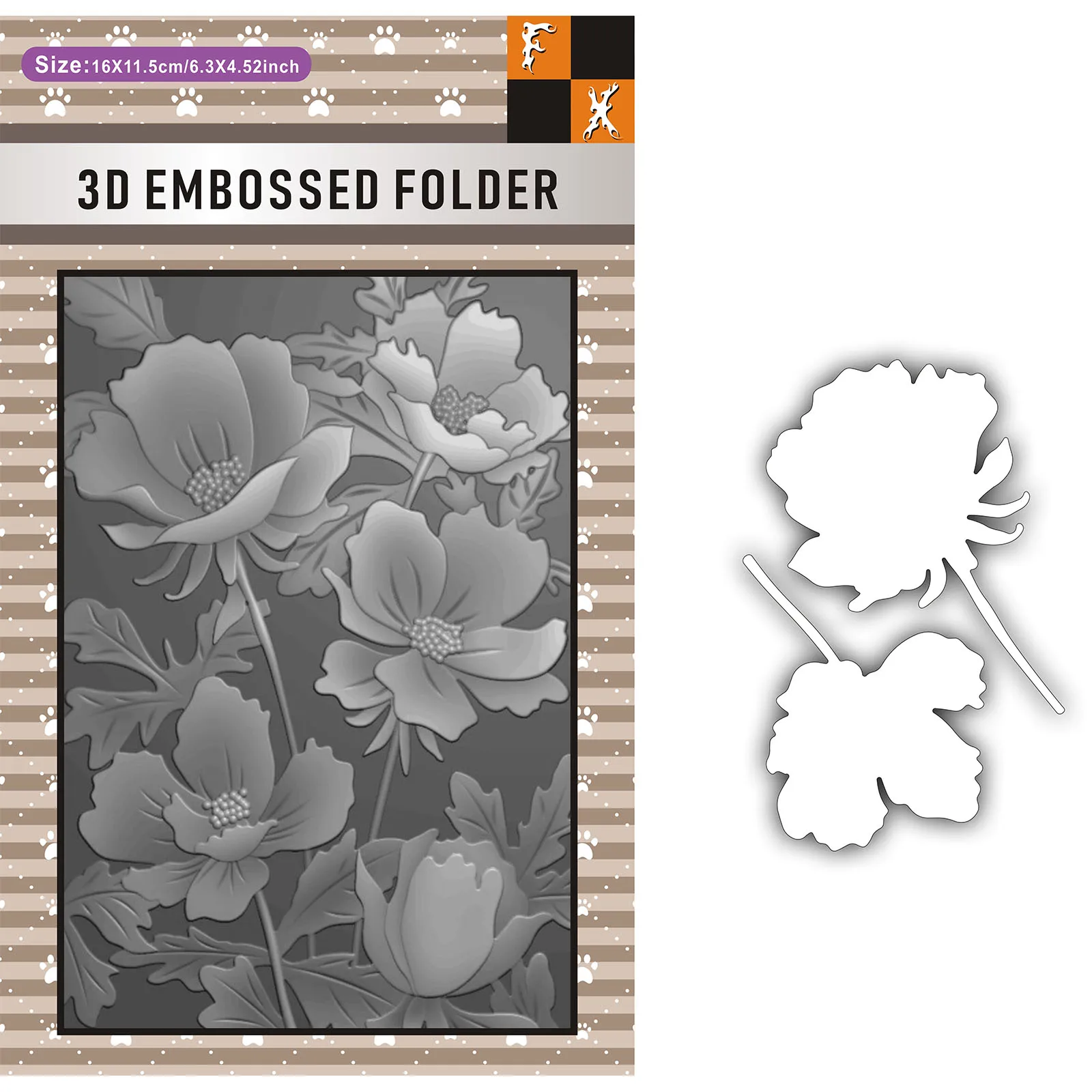 Stunning 3D embossed folder and cutting mold set of sea anemone bundles, used for card making, scrapbook DIY craft decoration pr