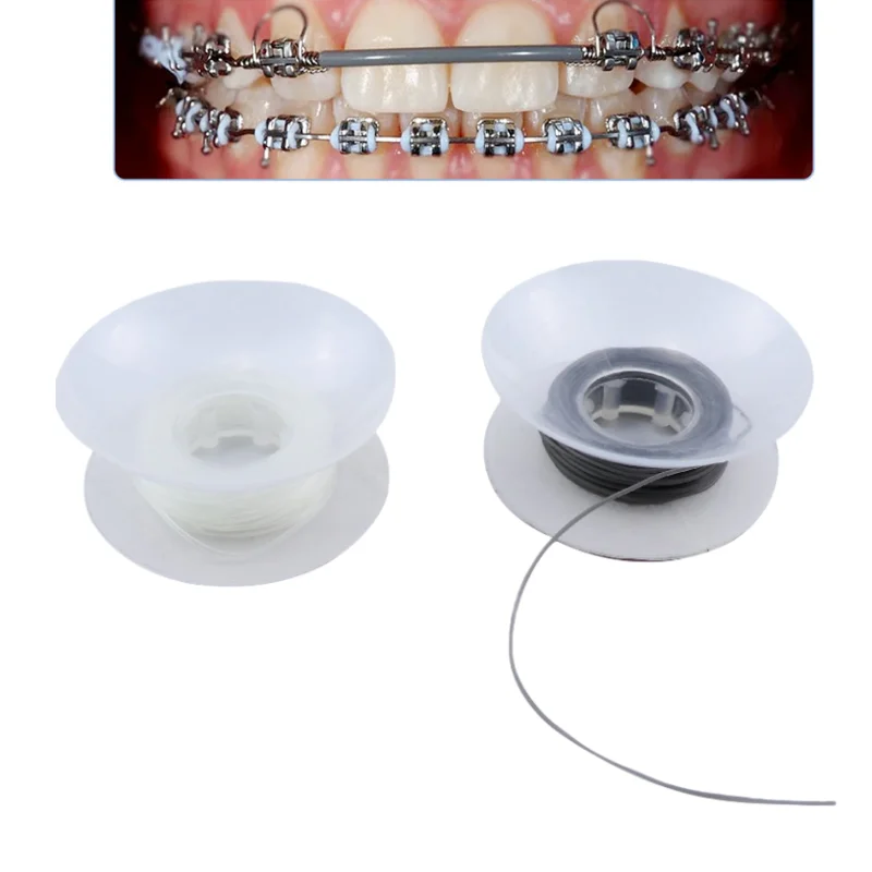 

1 рулон 5 м защитных чехлов для ортодонтических дуг, эластичная ортодонтическая нить 0.2/0.3 дюйма, стоматологические материалы для полости рта