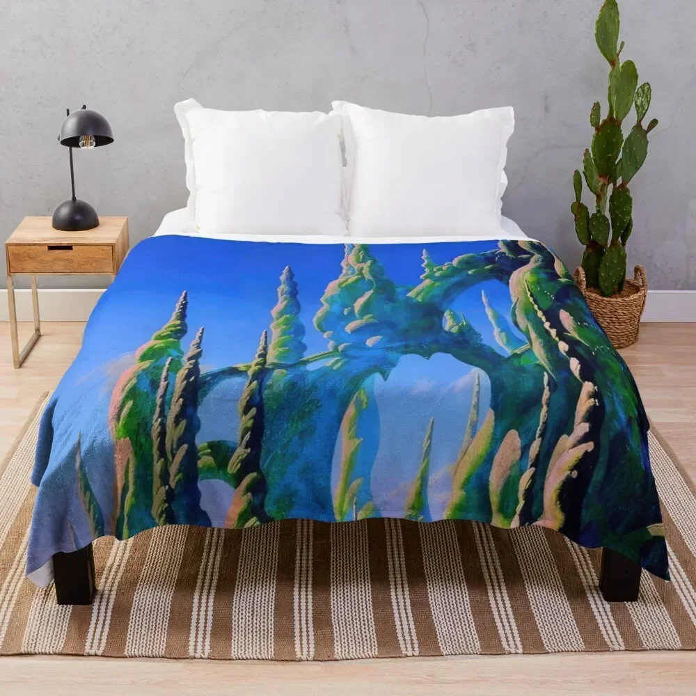 Roger Dean Throw Blanket Decoratives Stuffeds Blankets