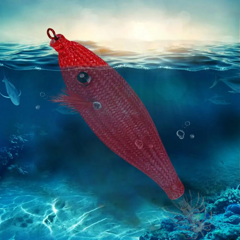 78mm/10g Sturdy Floating Squid Fishing Lure Multi-colored Fishing Lure Artificial Plastic Bait Fishing Lure for Outdoor