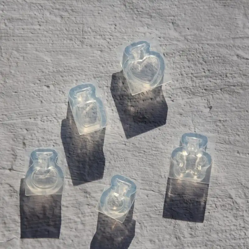 R3MC Professional Silicone Bottle Craft Mold For Resin Jewelry Making Mini Cake Decorations Detachable Reusable