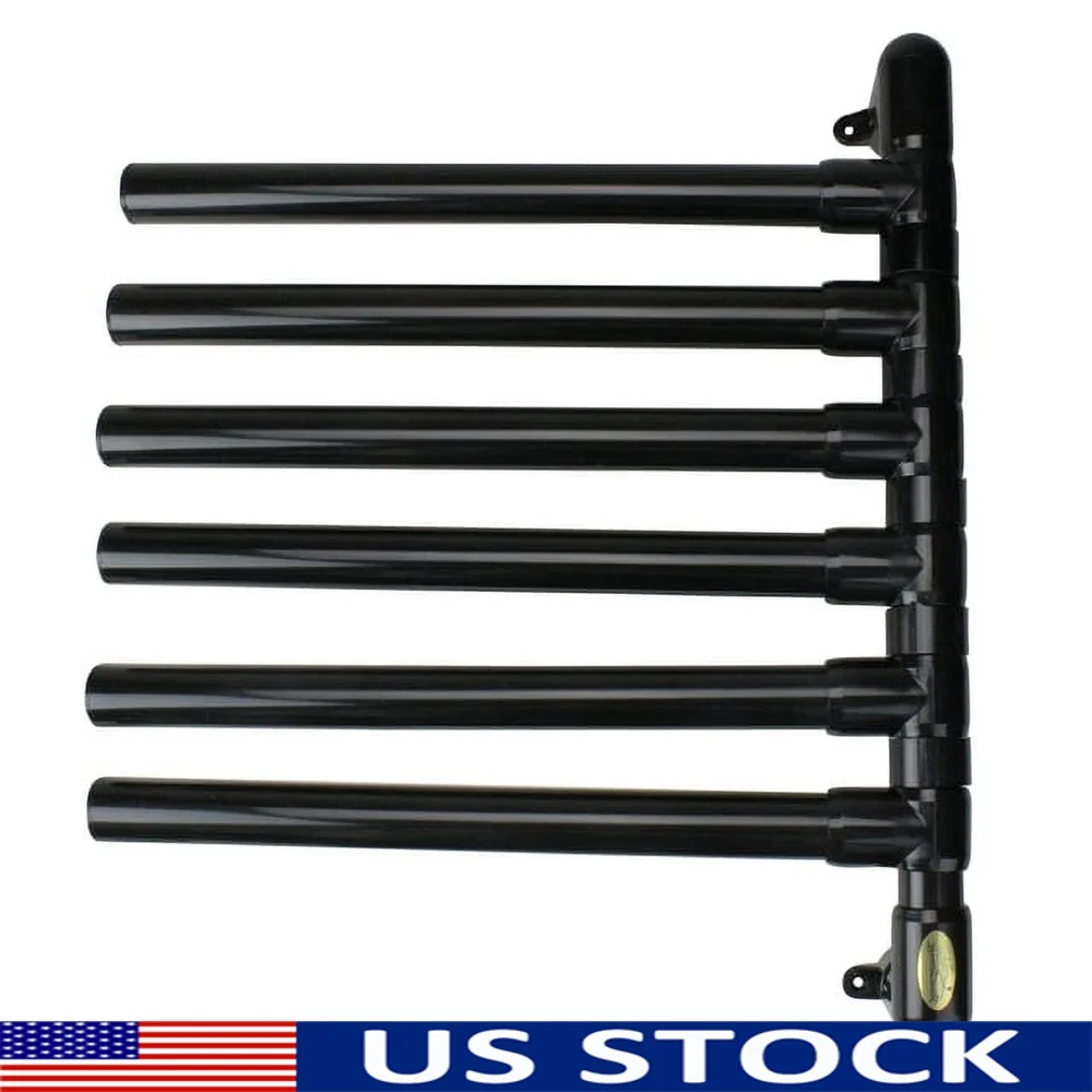 

Original Hanging Towel Rack 6 Towels Rust Resistant PVC Wall Mounted Storage Solution Swim Suits Goggles Easy Installation