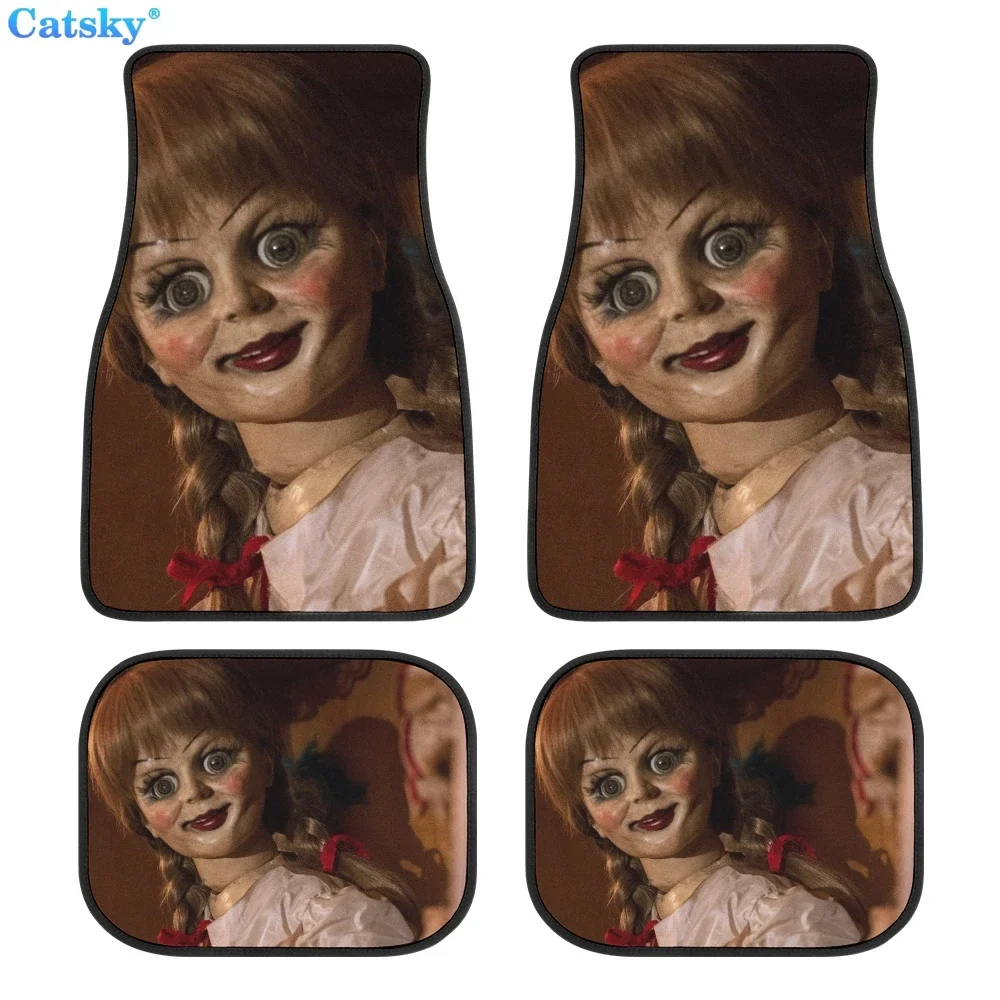 

Annabelle Comes Home Car Floor Mat Interior Accessories Carpet Front and Rear Complete Set of 4 Pack Fits Most Car Floor Mats