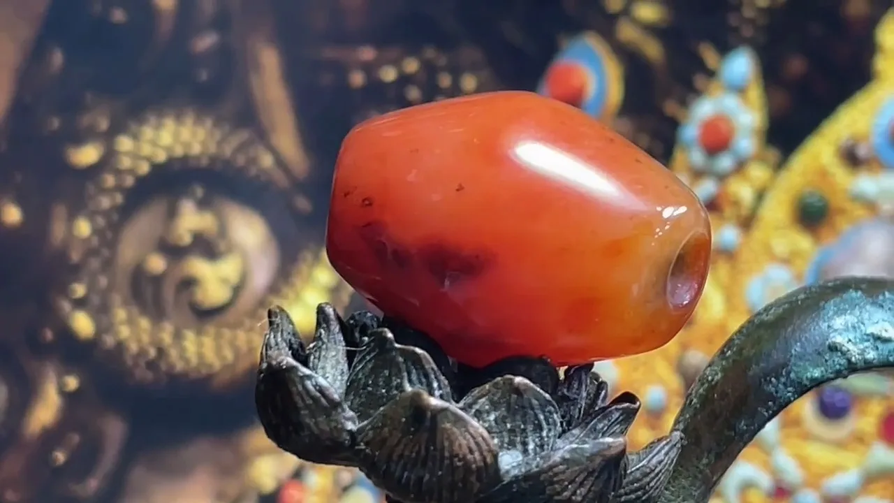 Tibetan Nepalese Himalayan Bead Ancient Agate Old Dzi Talisman eye Bead Amulet
