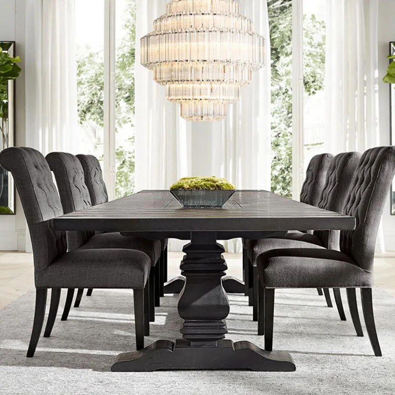 

Hexagonal plum blossom glass rod chandelier modern simple retro luxury