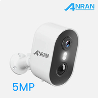 ANRAN 5MP FHD Solar Wireless Wifi Camera Security Outdoor Surveillance Battery Camera Spotlight Motion Detection Two Way Audio