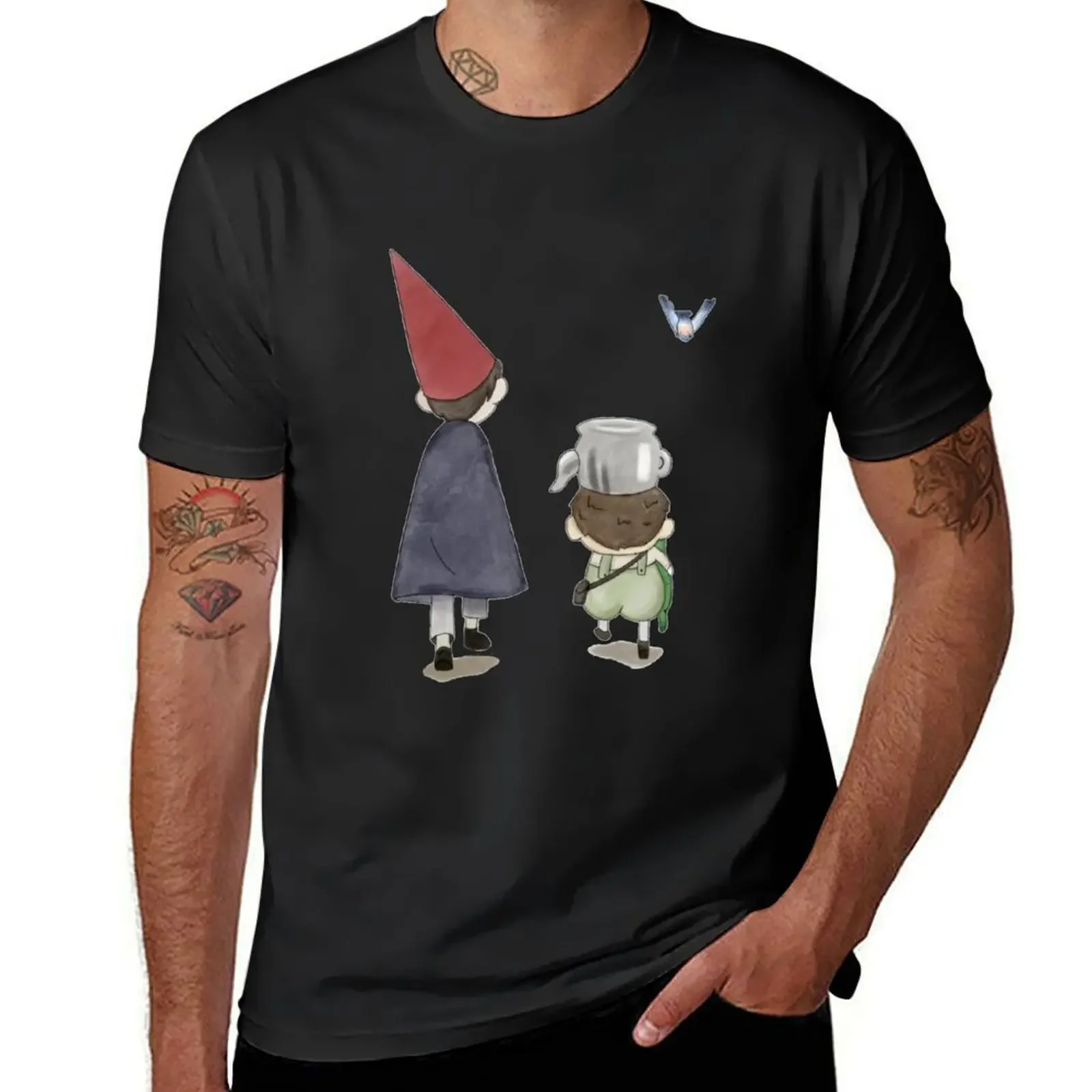 wirt, greg, and beatrice watercolor T-Shirt oversized rapper graphic tees black t shirts for men