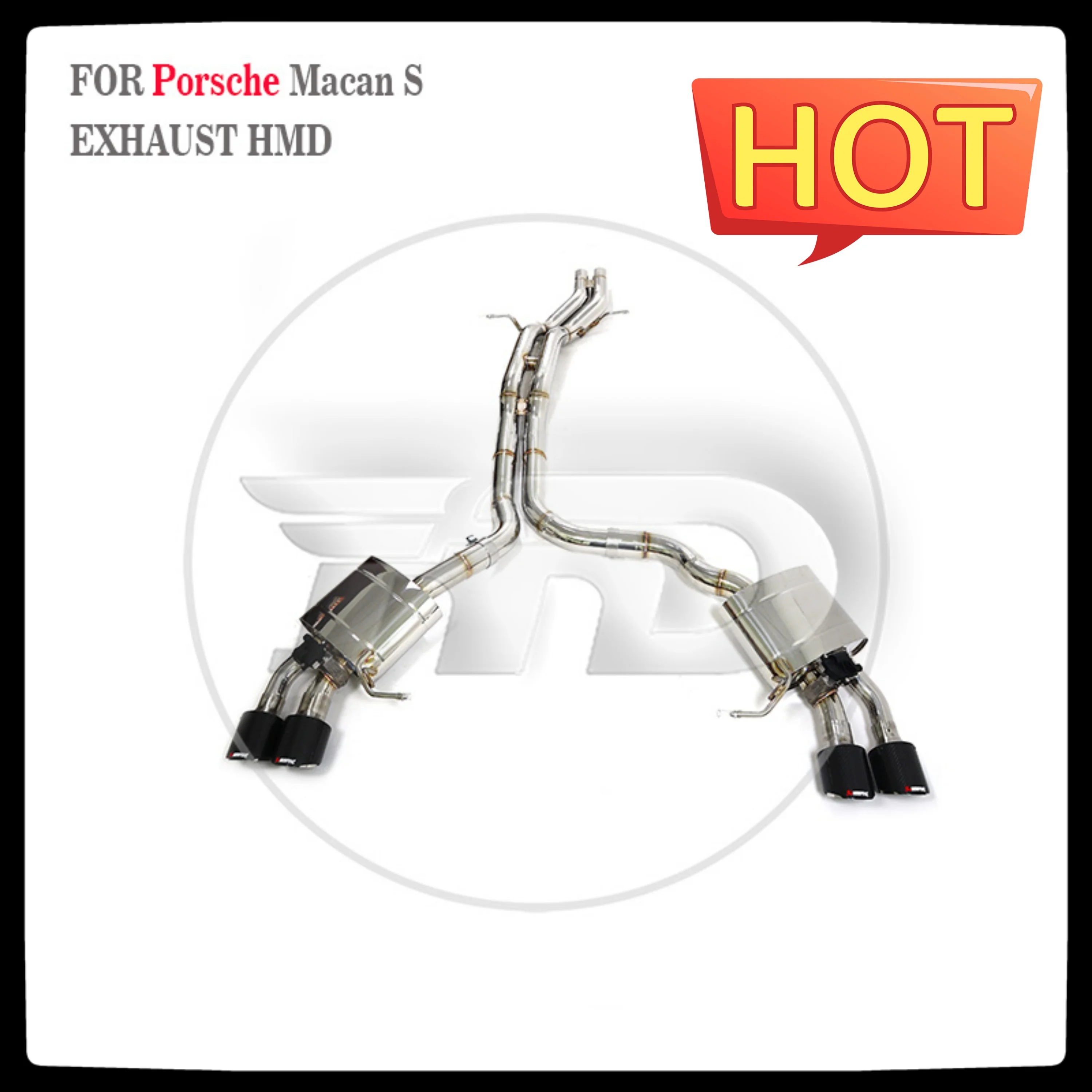 HMD Stainless Steel Exhaust System Performance Catback For Porsche Macan S GTS 95B 3.0T Muffler With Valve