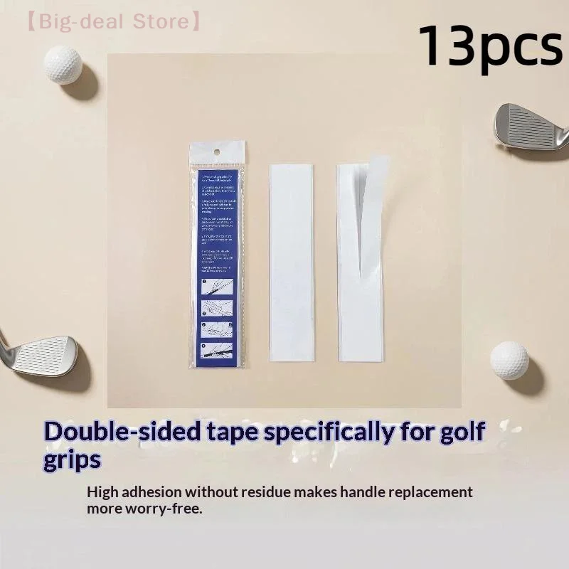 【M】13Pcs Double Sided Adhesive Strips Professional Golf Club Grip Tape Golf Tape For Better Regrip And Control 22x5cm 25x5cm