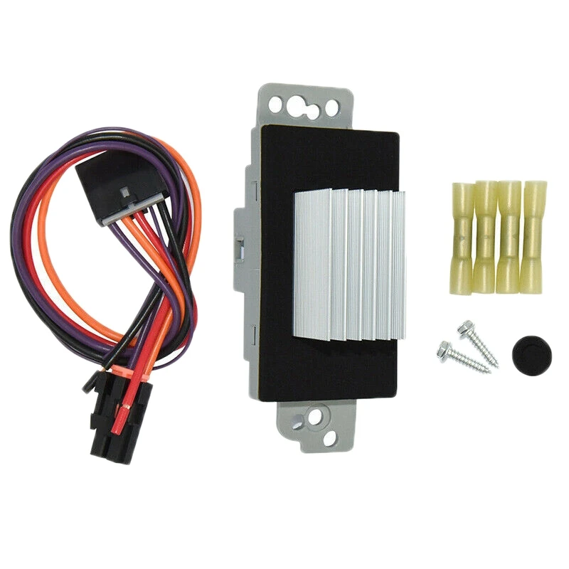 

Plain Car Blower Motor Resistor Control Module + Harness Kit For Trailblazer Buick 19329838 19260762
