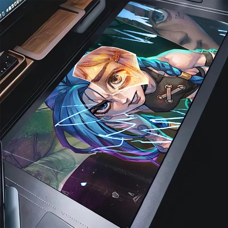 

Jinx Large Mouse Pad Hot game Laptop Anime Keyboard Pad Computer Arcane Desk Mat PC Anime Mousepad Table Mat gaming accessories
