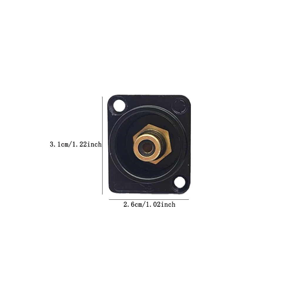 

Female RCA Socket Panel Connector 86 Panels Gold Plated Black/Silver Video Connector Female Socket Red Black Core