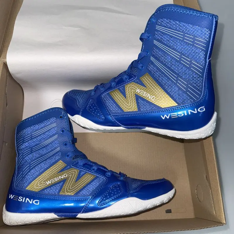 

Professional boxing shoes Non-slip wear-resistant wrestling shoes Men's and women's free fighting mesh breathable training shoes