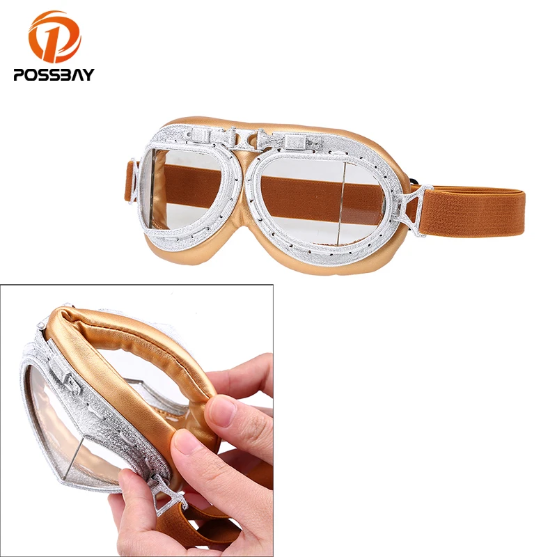 

Motorcycle Glasses Vintage Retro Motorcross Goggles Outdoors Glasses Scooter Snowmobile Steampunk Goggles Motorcycle Accessories