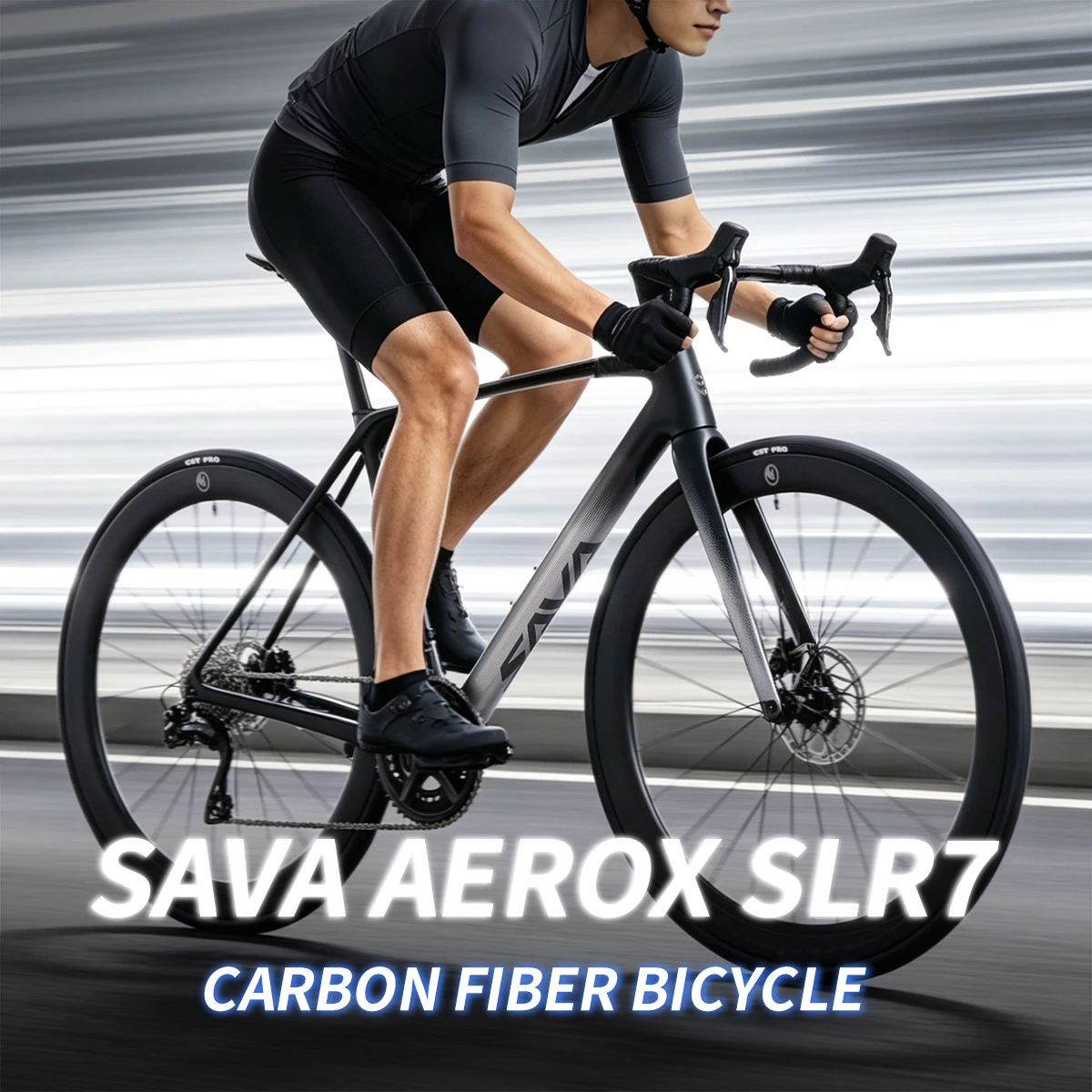 SAVA 2026 NEW AeroX SLR7 B45 Full Carbon Road Bike 700C SHIMANO 105 Di2 R7170 24S Hydraulic Disc Brake Aero Racing Bicycle