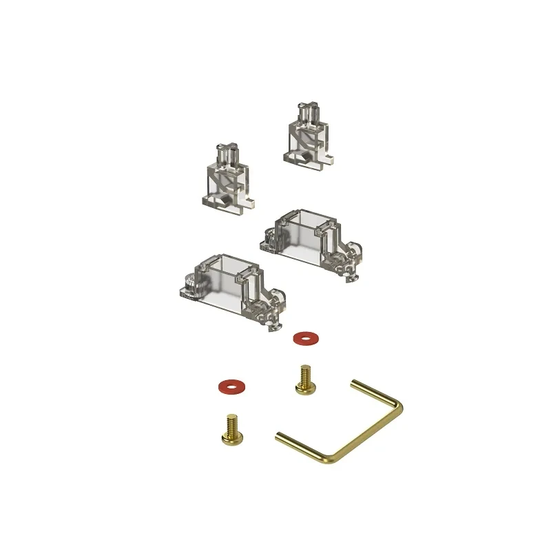 Gateron Ink V2 Stabilizer Smokey PCB Mount Screw in Stabilizers Pre-clipped with Patent Non-Dropping Wire Screw-in Stabilisers