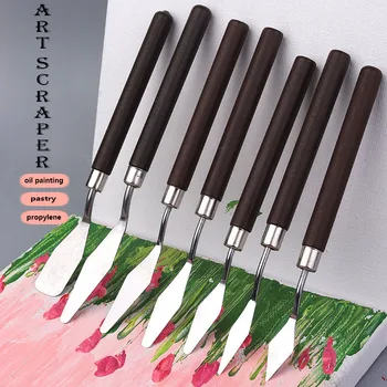 Stainless Steel Oil Painting Knife, Artist Spatula, Art Tools, Stationery, Cake Baking…