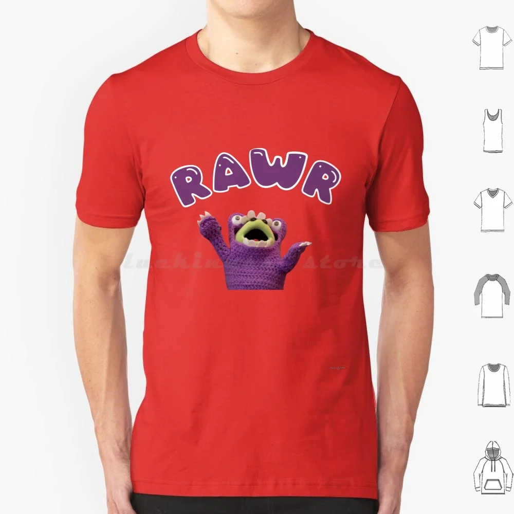 Nanalan Rawr-Cute Monster Design T Shirt Big Size 100% Cotton Nanalan Rawr Rawr Nanalan Monster Whos That Wonderful Girl Could