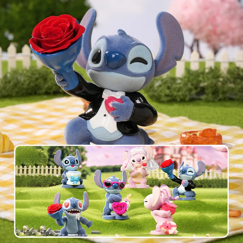 

New Disney Stitch Sweet Cool Adventure Series Blind Box Toy Trendy Play Cute Doll Model Desktop Ornament Toys Birthday Gifts