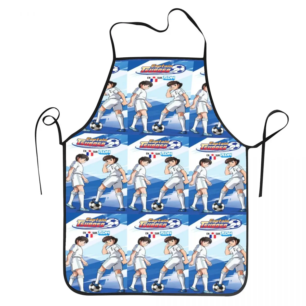 Captains Tsubasas Japan Football Anime Apron Chef Baking Tablier Sleeveless Bib Kitchen Cleaning Pinafore for Women Men Painting